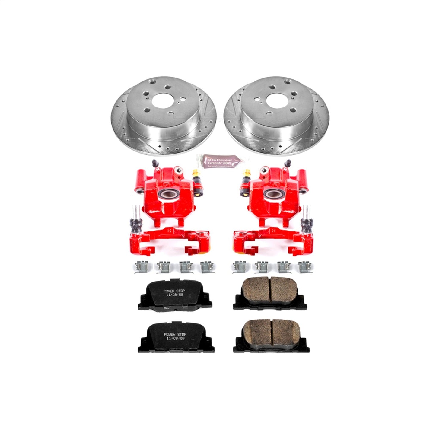 PowerStop Rear Z23 Evolution Sport Brake Kit w/ Calipers | Scion tC (2005–2010) (KC2319)