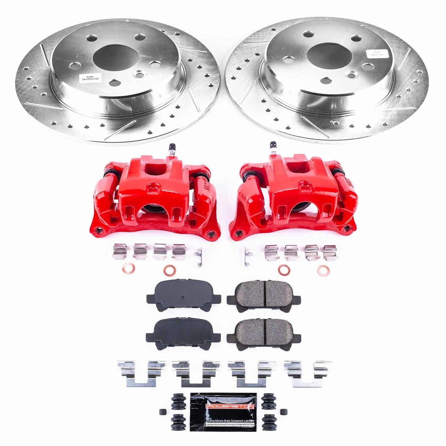 PowerStop Rear Z23 Evolution Sport Brake Kit w/ Calipers | Toyota Avalon 2000–2004 (KC2322)