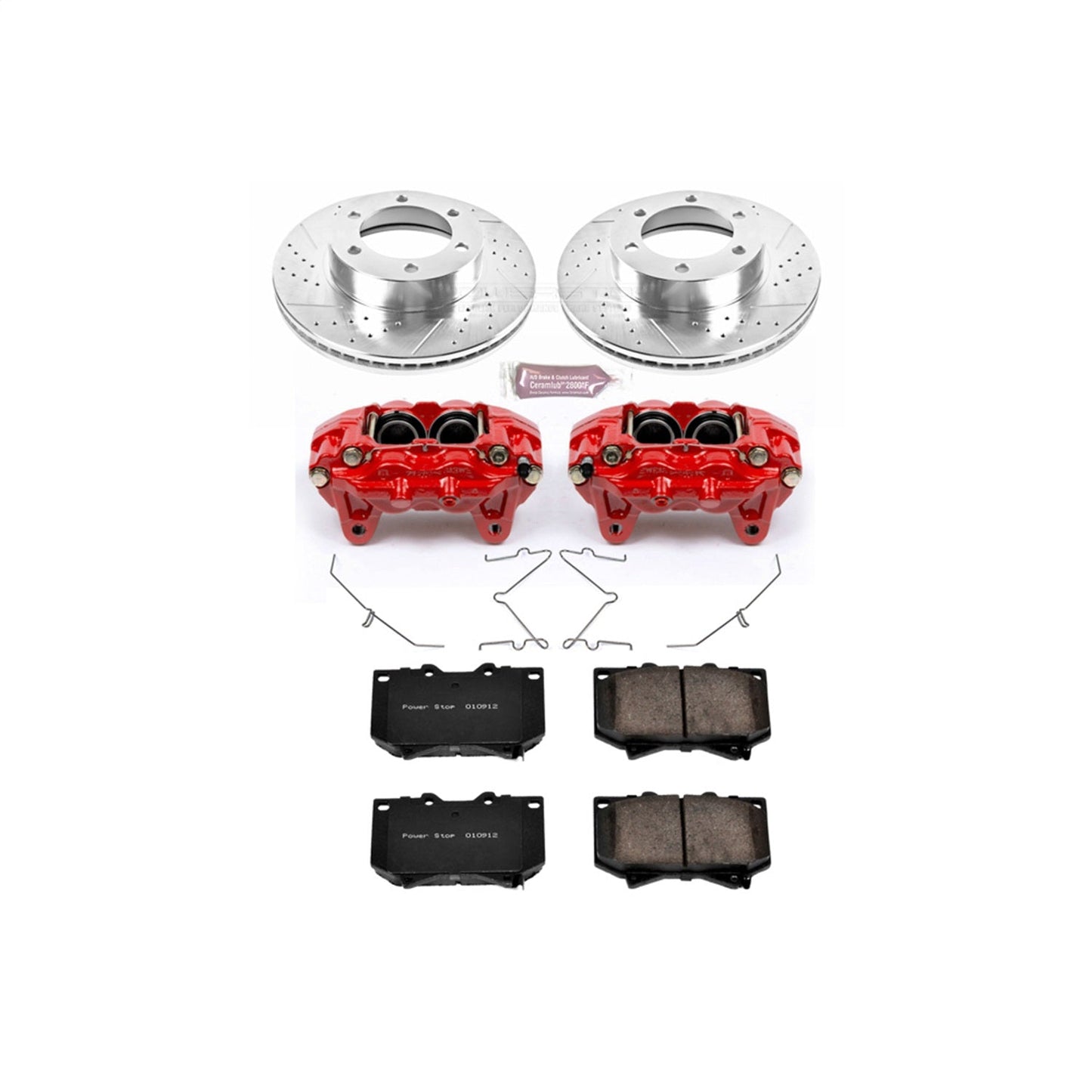 PowerStop Front Z23 Evolution Sport Brake Kit w/ Calipers | Toyota Sequoia (2001–2002) (KC2323)