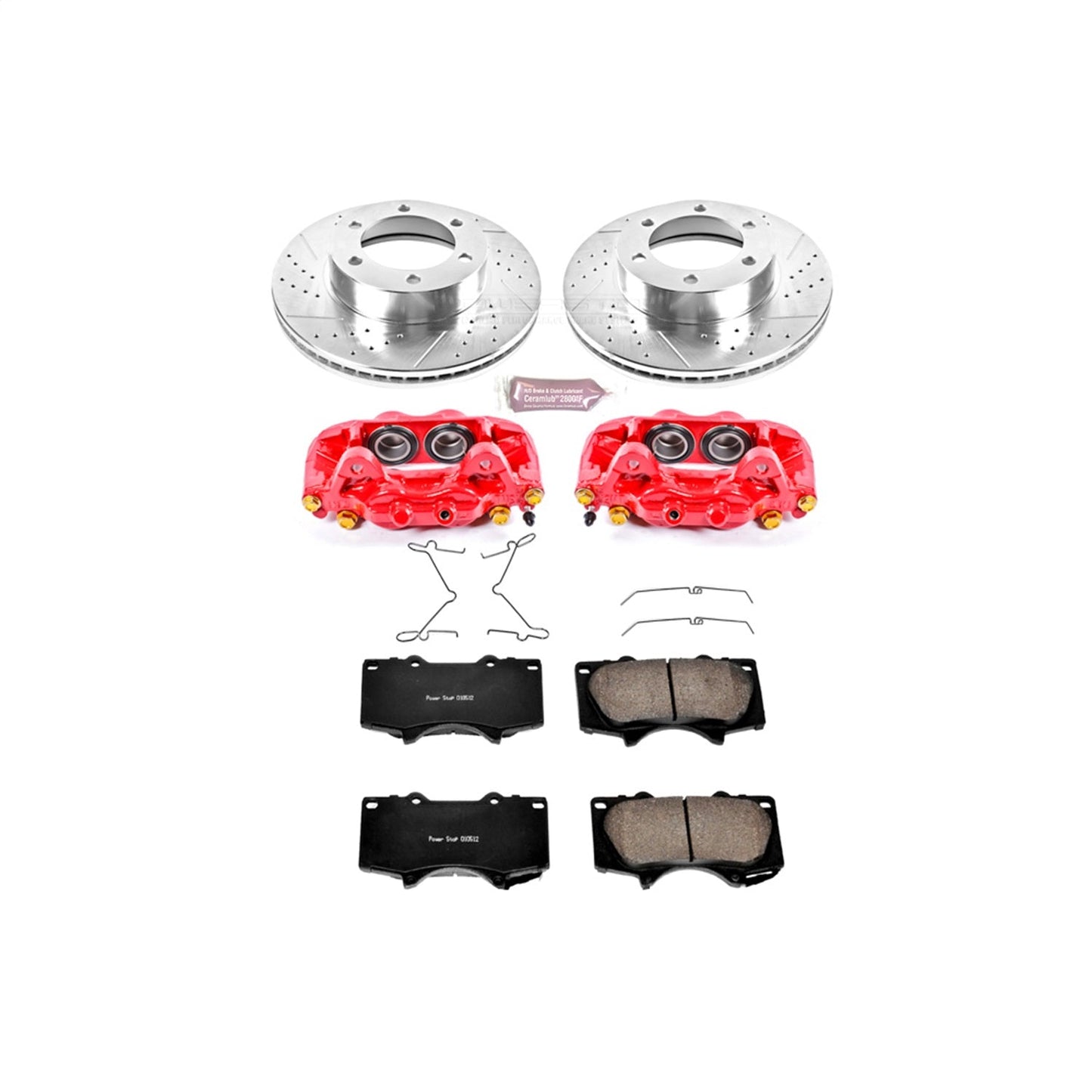 PowerStop Front Z23 Evolution Sport Brake Kit w/ Calipers | Toyota Sequoia (2001–2007) (KC2324)