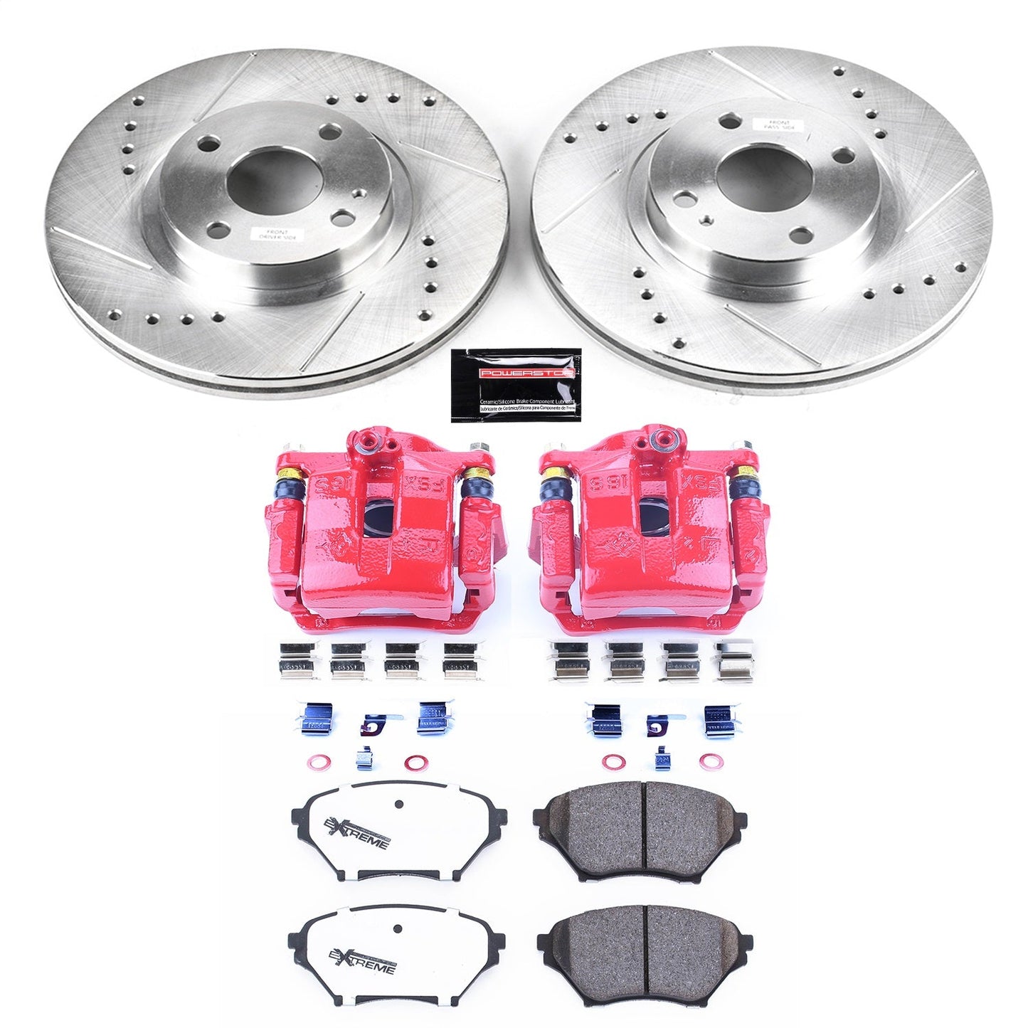 PowerStop Front Z26 Street Warrior Brake Kit w/ Calipers | Mazda Miata (2001–2005) (KC2353-26)