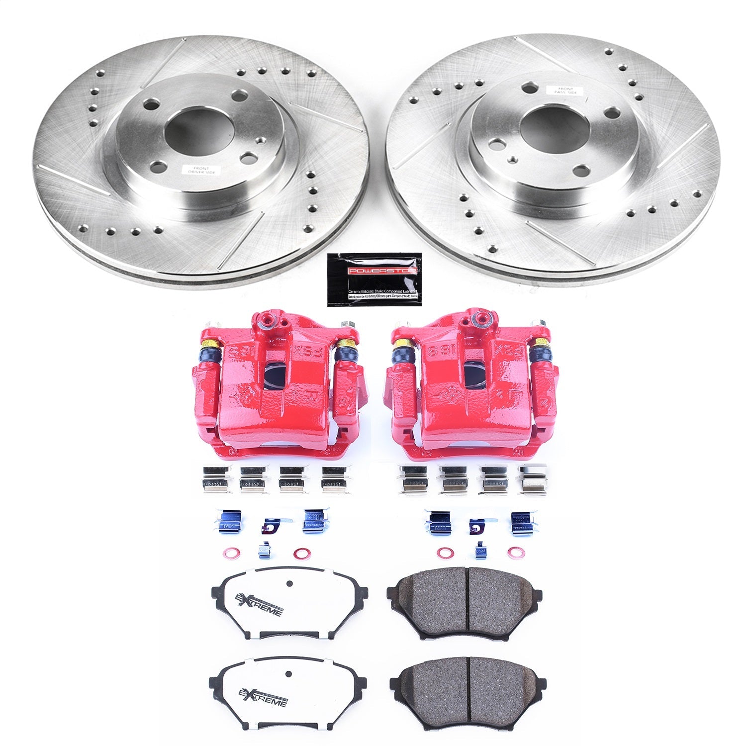 PowerStop Front Z26 Street Warrior Brake Kit w/ Calipers | Mazda Miata (2001–2005) (KC2353-26)