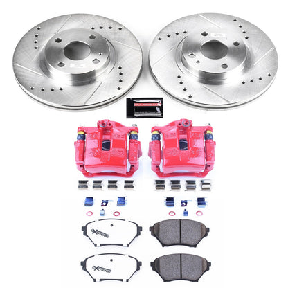 PowerStop Front Z26 Street Warrior Brake Kit w/ Calipers | Mazda Miata (2001–2005) (KC2353-26)