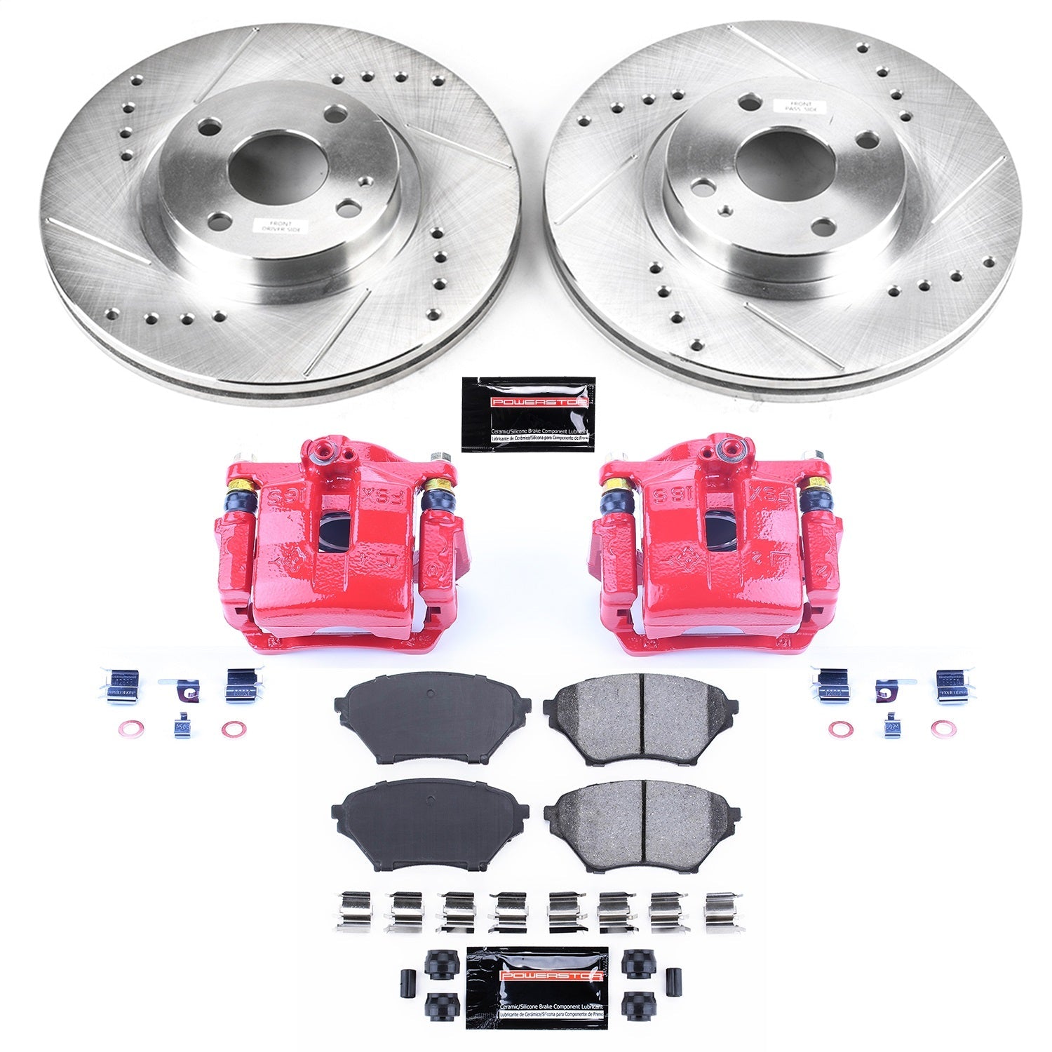 PowerStop Front Z23 Evolution Sport Brake Kit w/ Calipers | Mazda Miata (2001–2005) (KC2353)