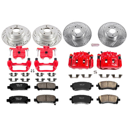 PowerStop Front & Rear Z23 Evolution Sport Brake Kit w/ Calipers | Subaru Impreza (2002–2003) (KC2371)