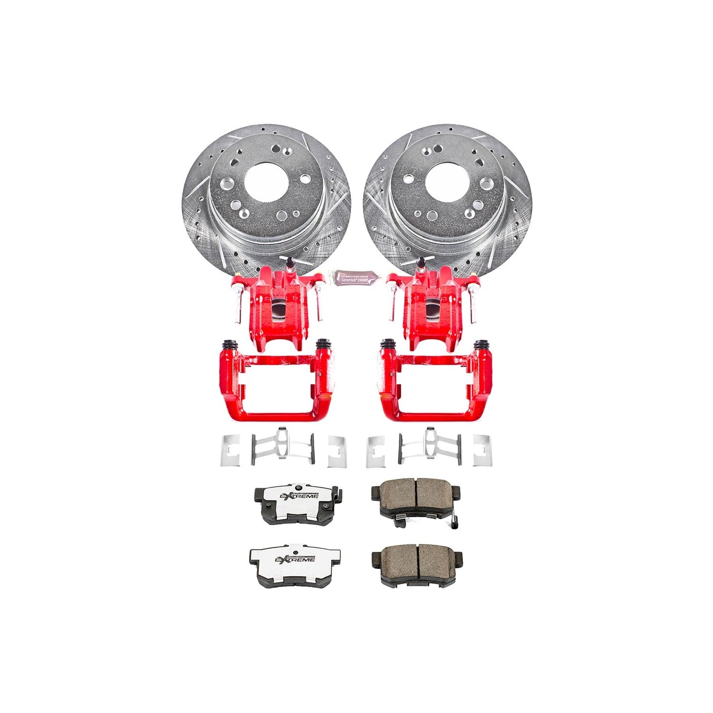 PowerStop Rear Z26 Street Warrior Brake Kit w/ Calipers | Acura CL (2001–2003) (KC2383-26)