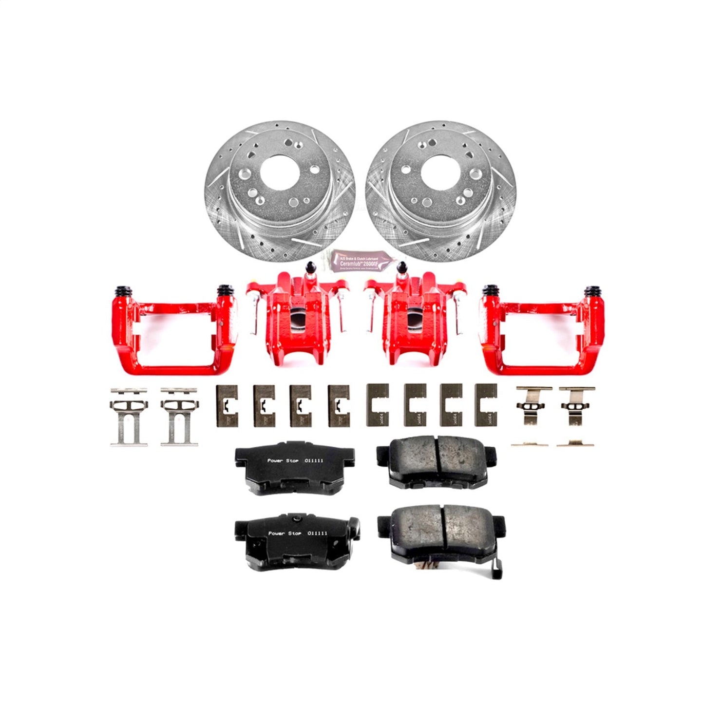 PowerStop Rear Z23 Evolution Sport Brake Kit w/ Calipers | Acura CL (2001–2003) (KC2383)