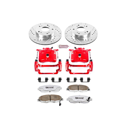 PowerStop Front Z26 Street Warrior Brake Kit w/ Calipers | Honda Civic 2006–2011 (KC2384A-26)
