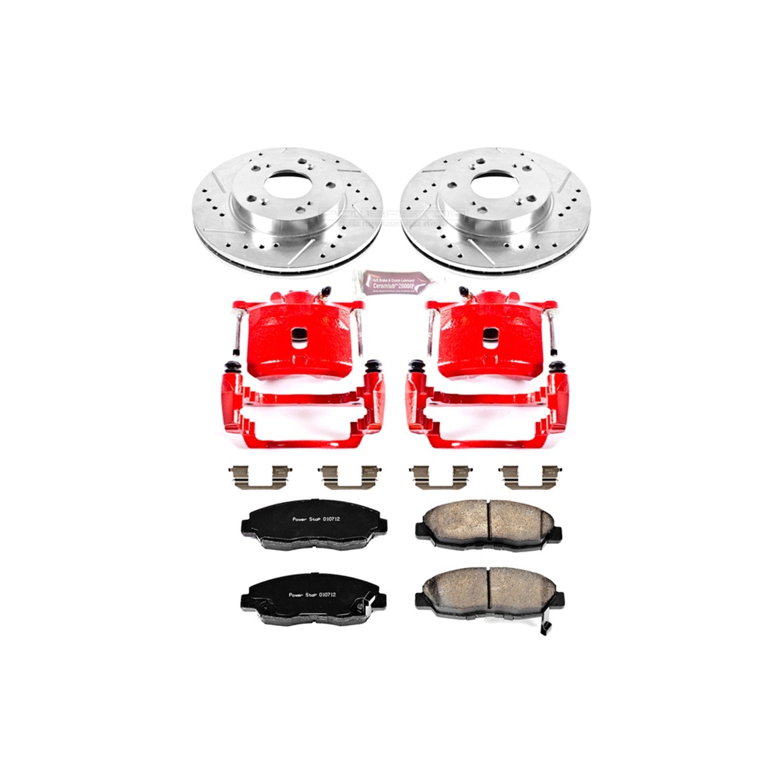 PowerStop Front Z23 Evolution Sport Brake Kit w/ Calipers | Honda Civic 2006–2011 (KC2384A)
