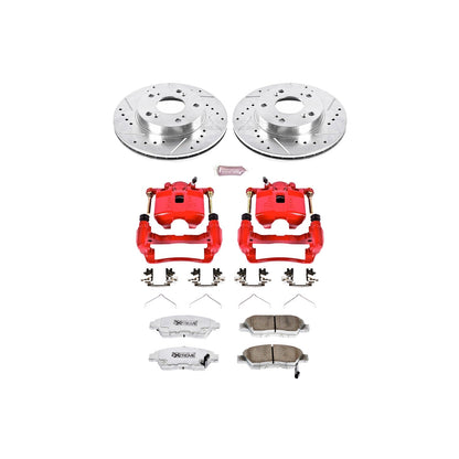 PowerStop Front Z26 Street Warrior Brake Kit w/ Calipers | Acura RSX (2002–2006) (KC2386-26)
