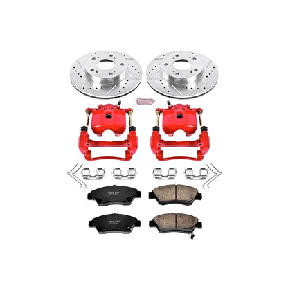 PowerStop Front Z23 Evolution Sport Brake Kit w/ Calipers | Honda Civic (2006–2011) (KC2389)