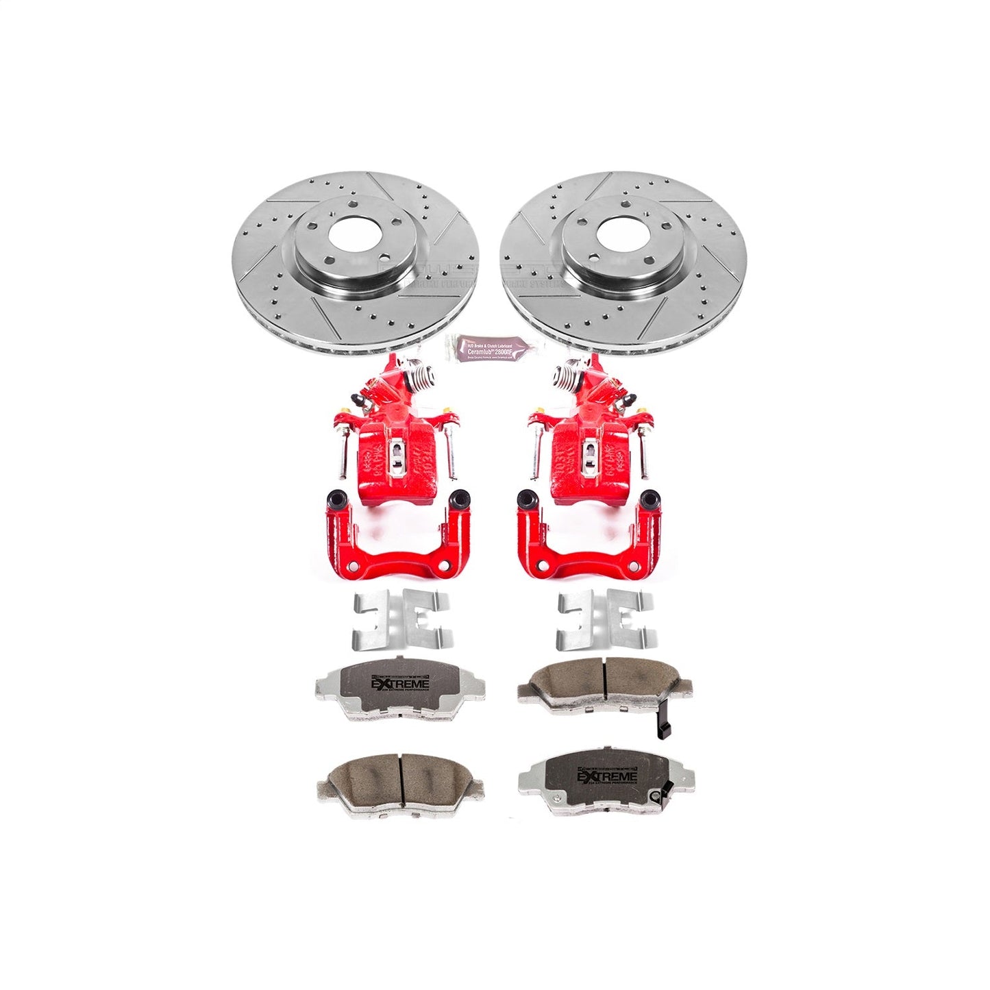 PowerStop Rear Z26 Street Warrior Brake Kit w/ Calipers | Acura TSX (2004–2008) (KC2391-26)