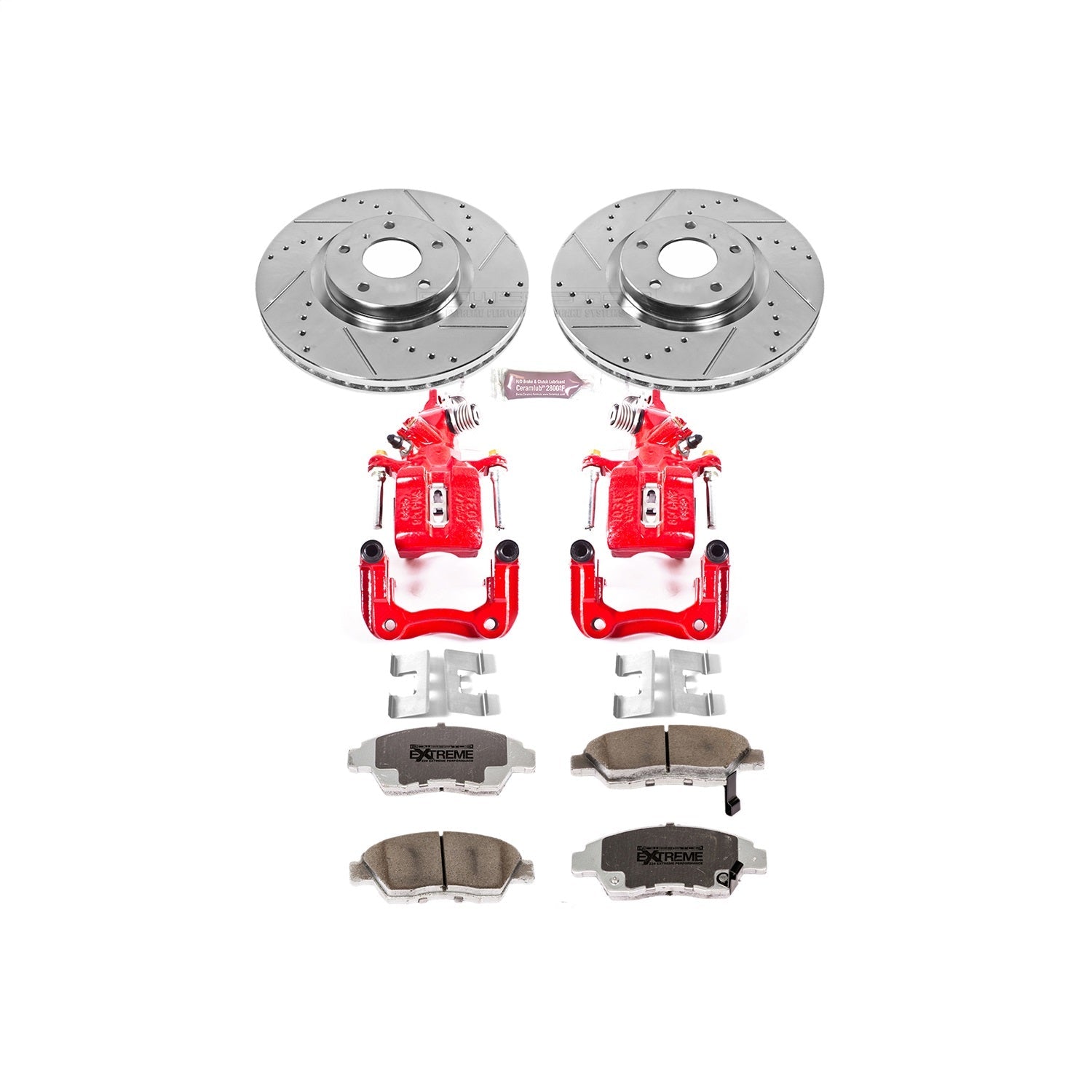 PowerStop Rear Z26 Street Warrior Brake Kit w/ Calipers | Acura TSX (2004–2008) (KC2391-26)