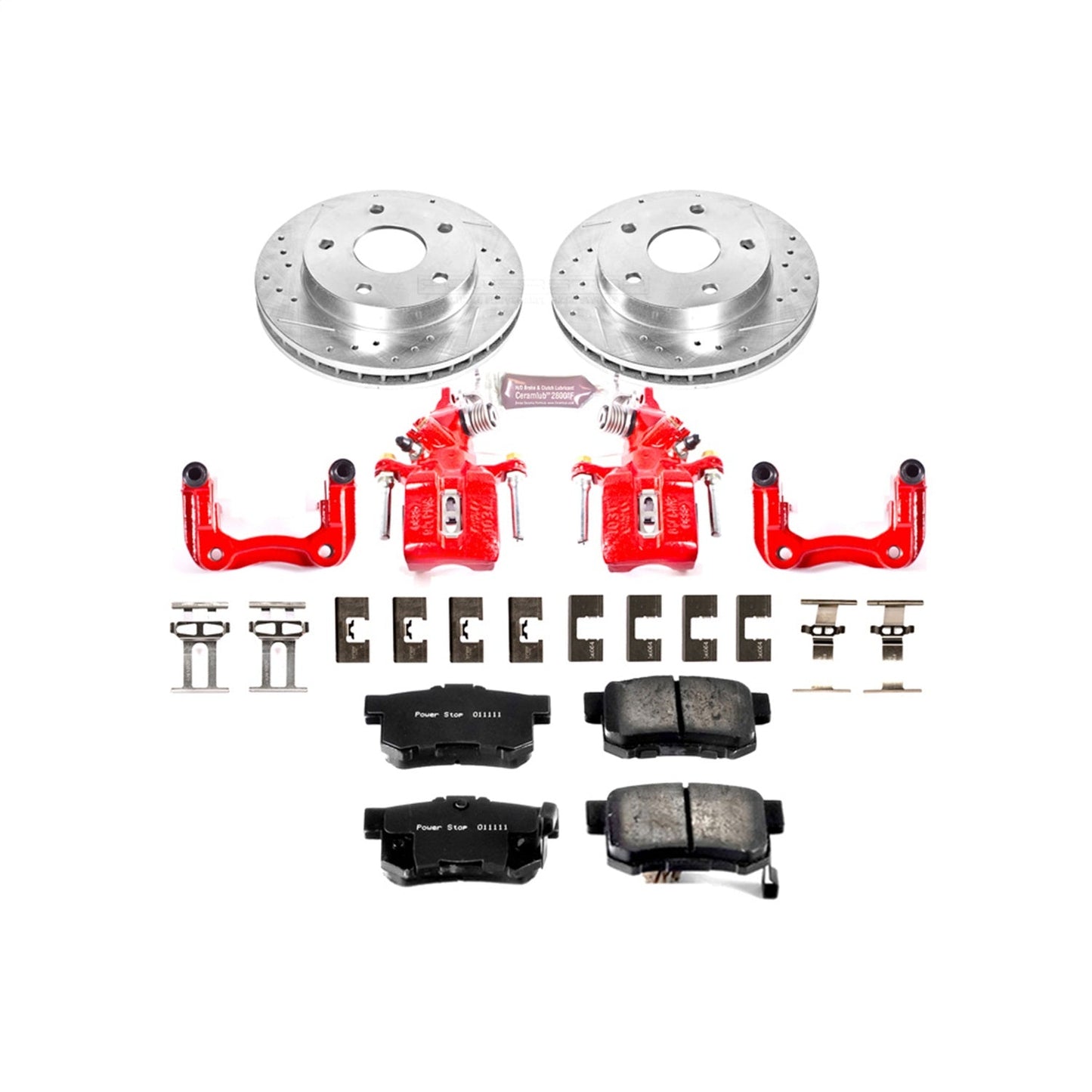 PowerStop Rear Z23 Evolution Sport Brake Kit w/ Calipers | Acura TSX (2004–2008) (KC2391)