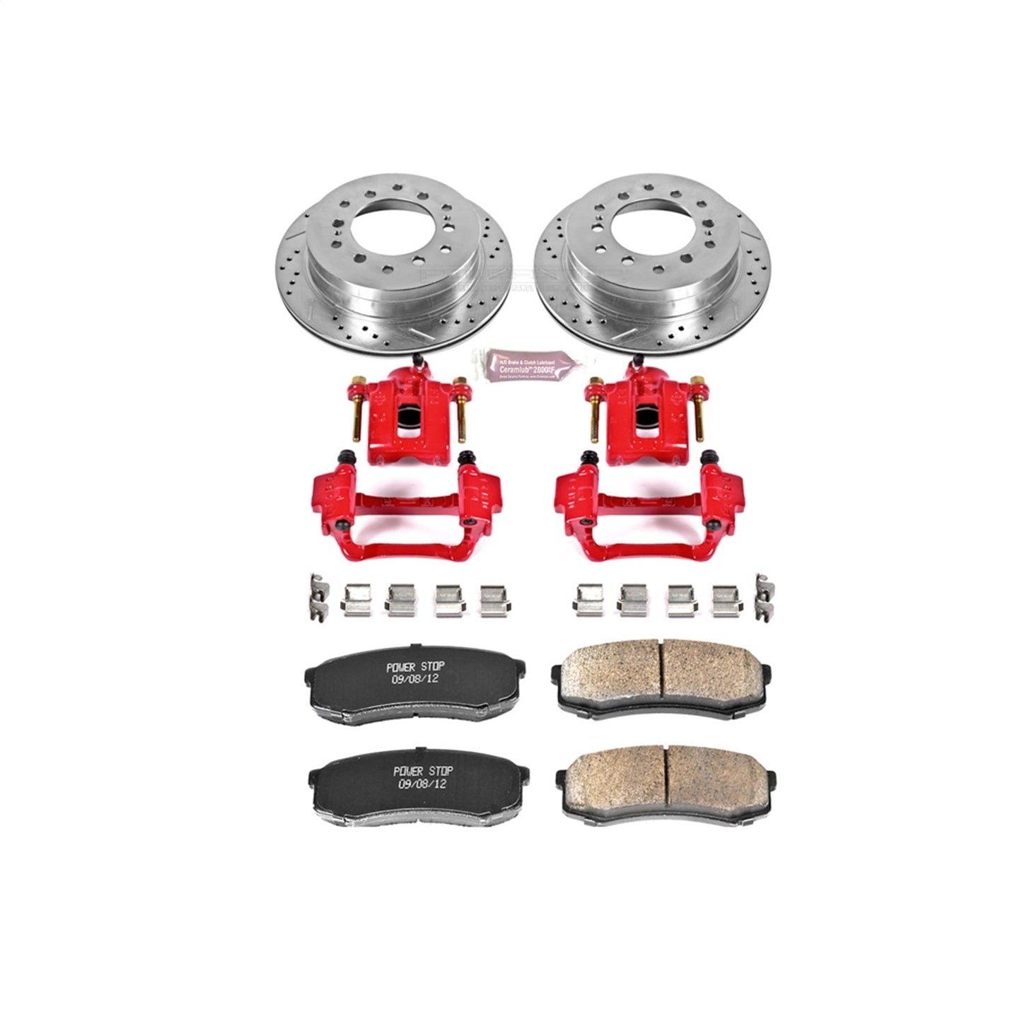 PowerStop Rear Z23 Evolution Sport Brake Kit w/ Calipers | Lexus GX470 (2003–2009) (KC2405)