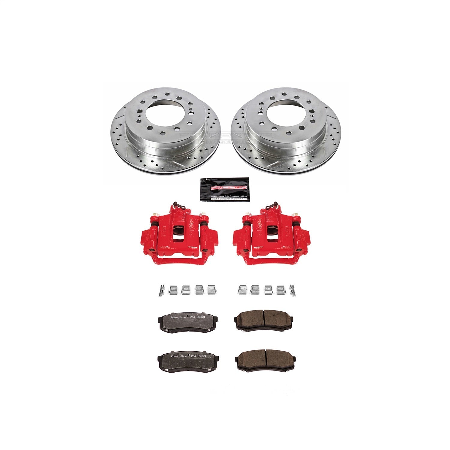 PowerStop Rear Z36 Truck & Tow Brake Kit w/ Calipers | Toyota 4Runner (2003–2009) (KC2405A-36)