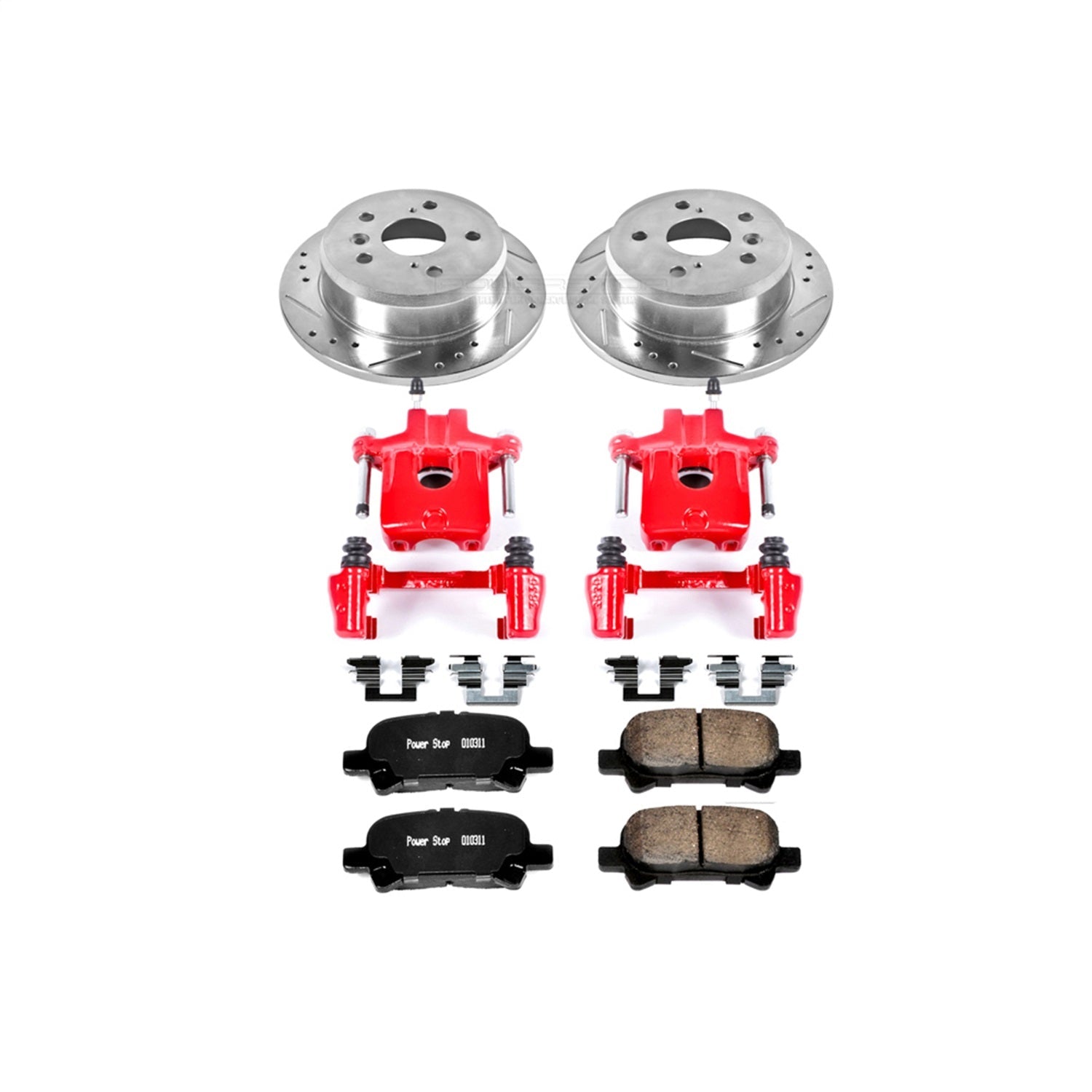 PowerStop Rear Z23 Evolution Sport Brake Kit w/ Calipers | Toyota Avalon (2005–2007) (KC2417)
