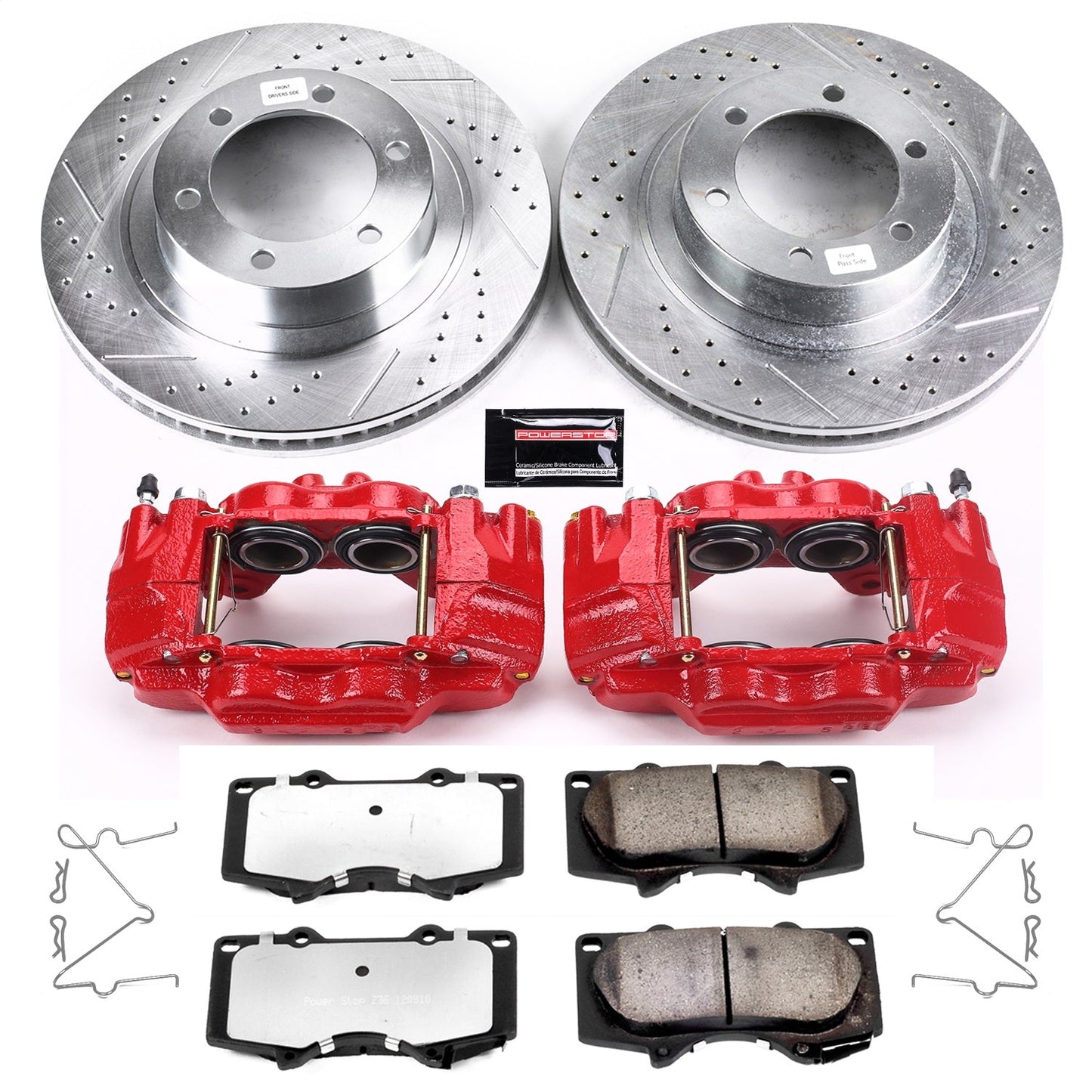 PowerStop Front Z36 Truck & Tow Kit w/ Calipers | Toyota 4Runner (2003–2009) (KC2421-36)