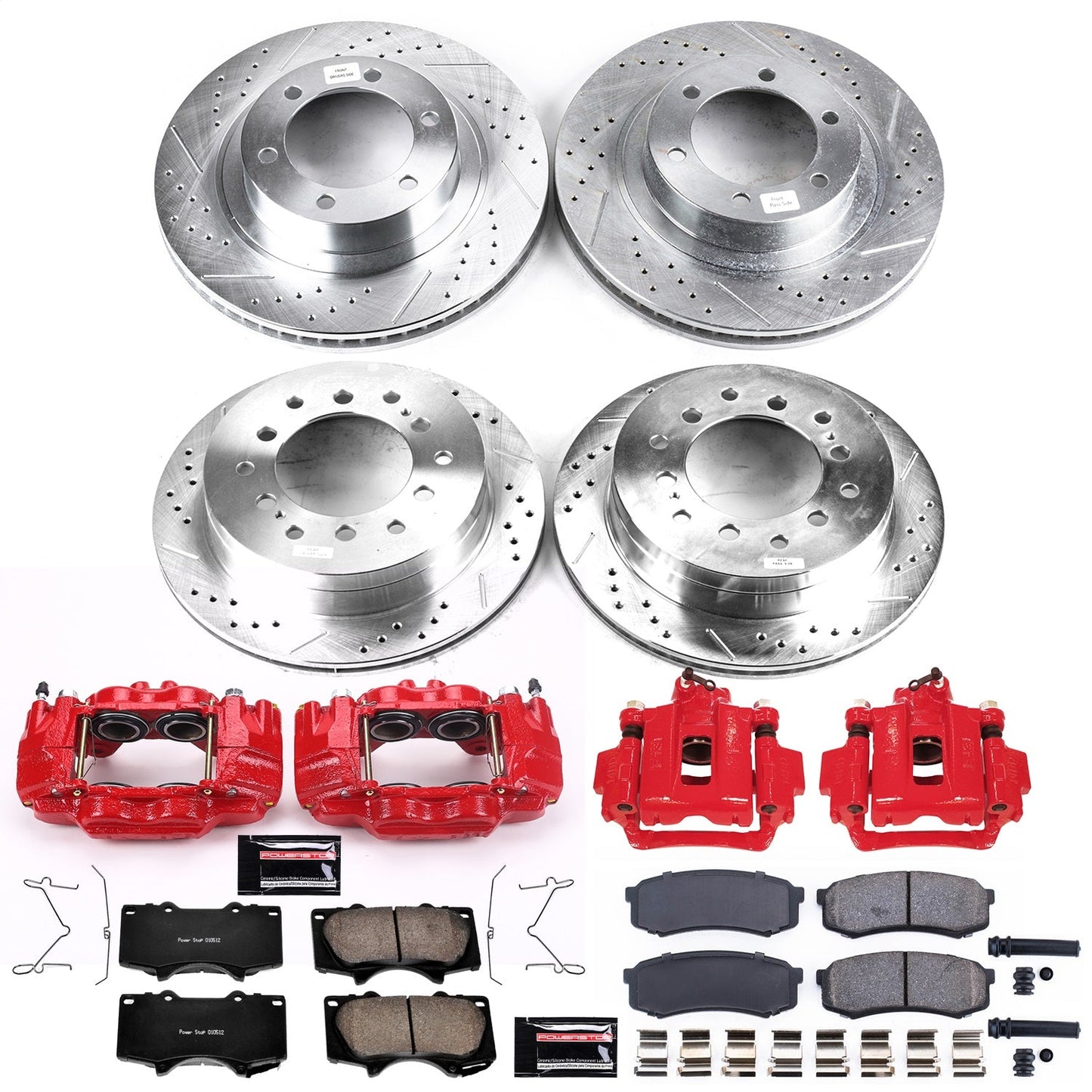 PowerStop Front & Rear Z23 Evolution Sport Brake Kit w/ Calipers | Toyota 4Runner (2003–2009) (KC2422)
