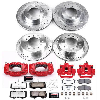 PowerStop Front and Rear Z36 Truck & Tow Kit w/ Calipers | Lexus GX470 2003–2009 (KC2422A-36)