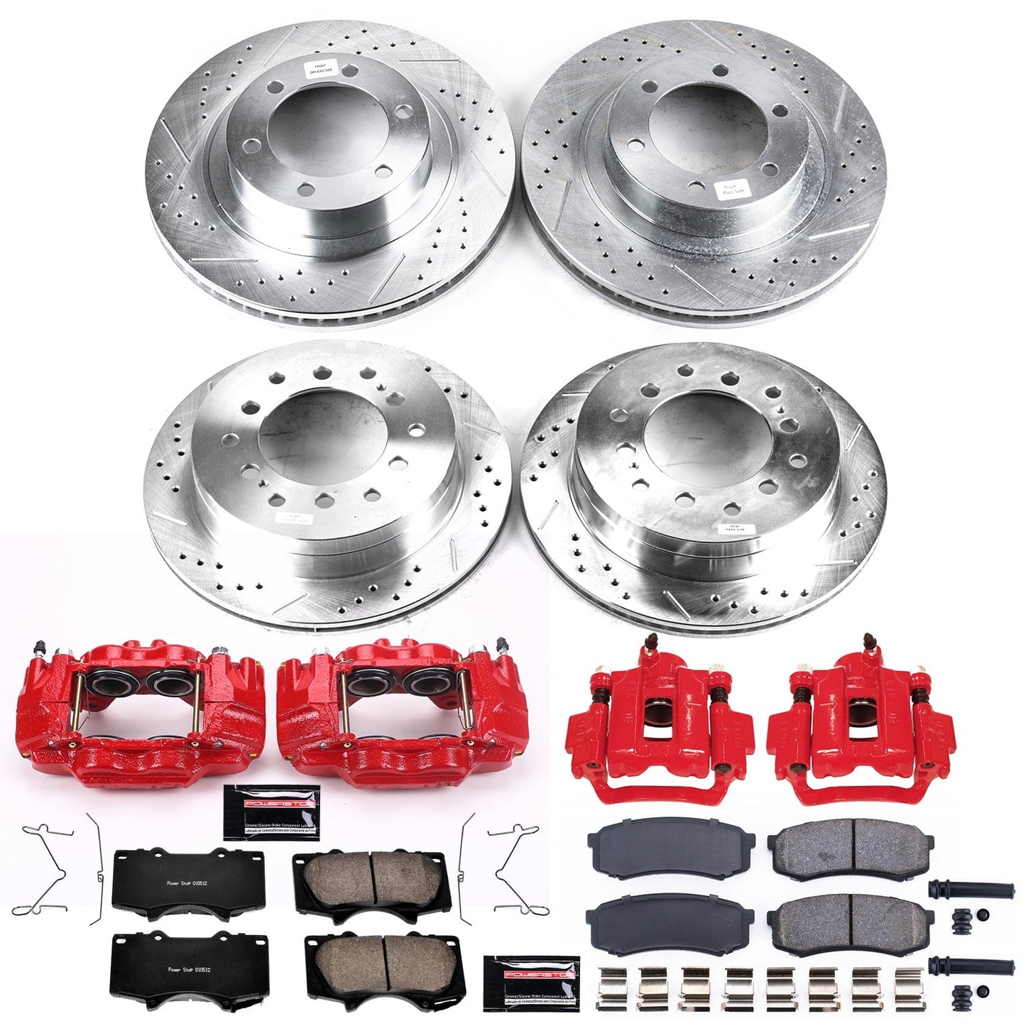 PowerStop Front & Rear Z23 Evolution Sport Brake Kit w/ Calipers | Lexus GX470 (2003–2009) (KC2422A)