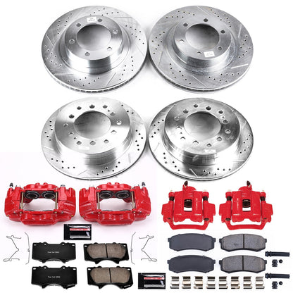 PowerStop Front & Rear Z23 Evolution Sport Brake Kit w/ Calipers | Lexus GX470 (2003–2009) (KC2422A)