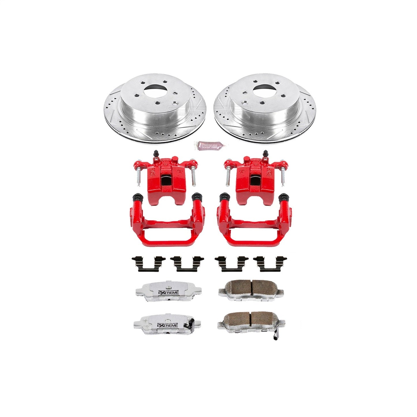 PowerStop Rear Z26 Street Warrior Brake Kit w/ Calipers | Nissan Murano Rear (2003–2007) (KC2427-26)