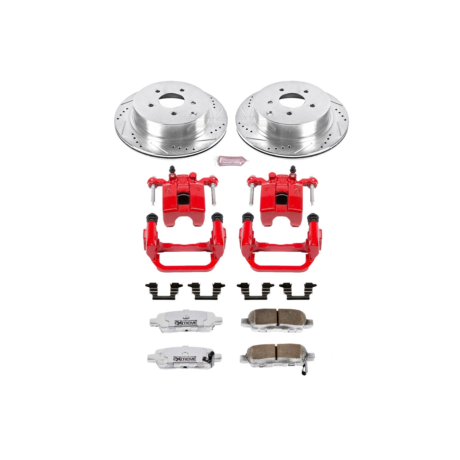 PowerStop Rear Z26 Street Warrior Brake Kit w/ Calipers | Nissan Murano Rear (2003–2007) (KC2427-26)