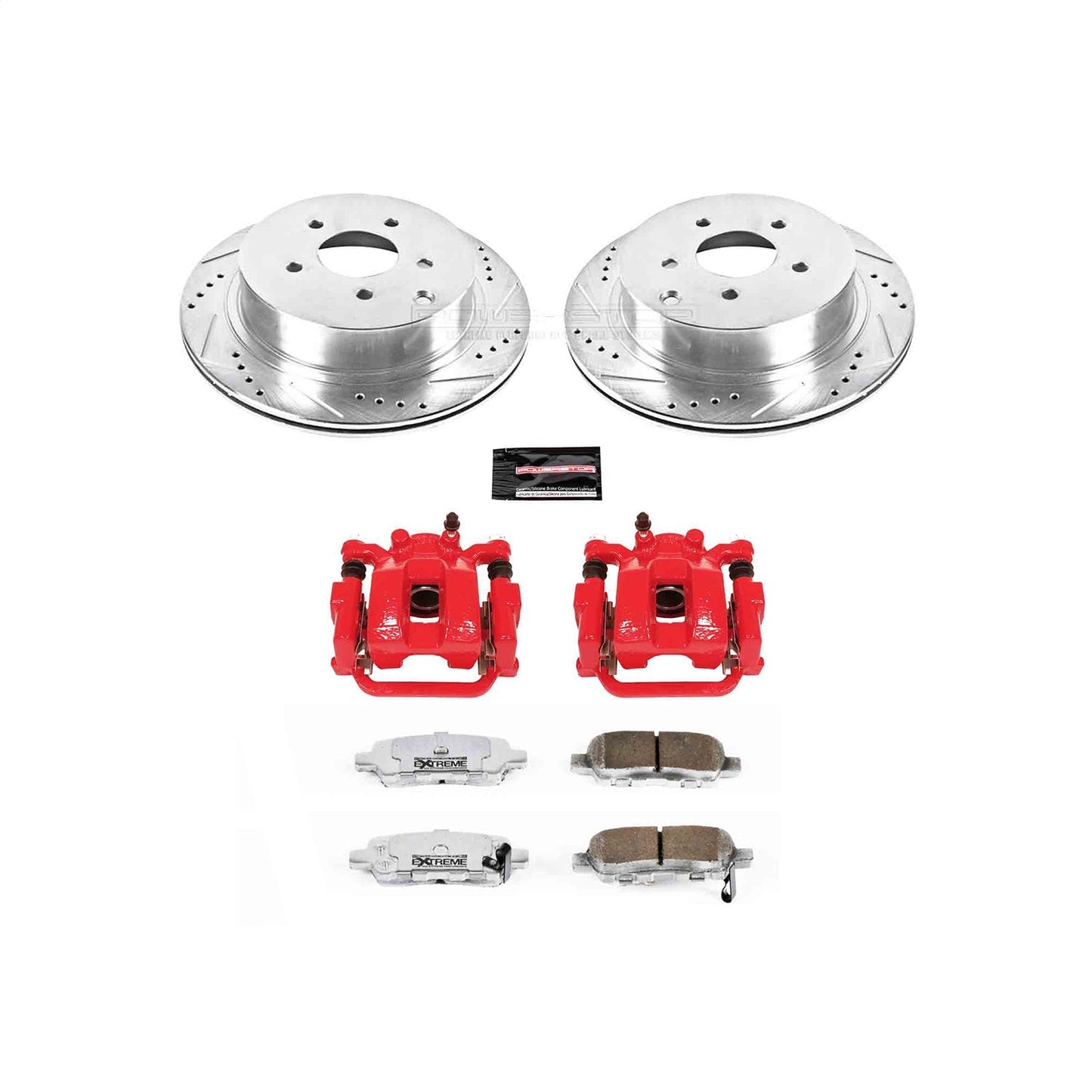 PowerStop Rear Z26 Street Warrior Brake Kit w/ Calipers | Infiniti FX35 (2003–2008) (KC2427B-26)