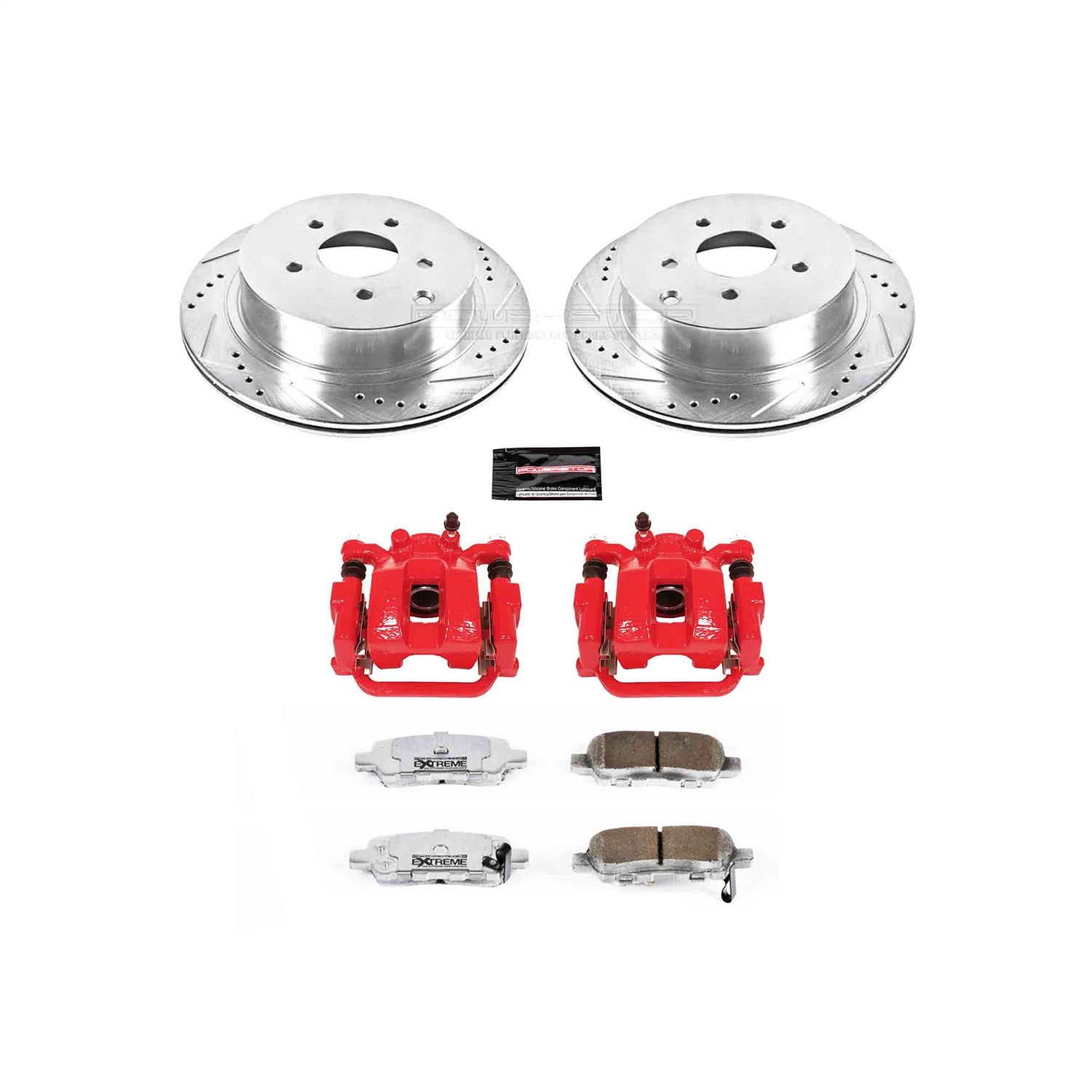 PowerStop Rear Z26 Street Warrior Brake Kit w/ Calipers | Infiniti FX35 (2003–2008) (KC2427B-26)