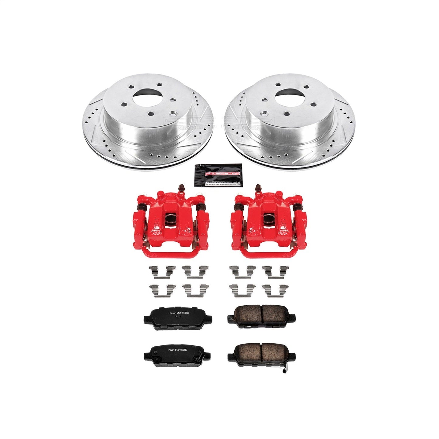 PowerStop Rear Z23 Evolution Sport Brake Kit w/ Calipers | Infiniti FX35 (2003–2008) (KC2427B)