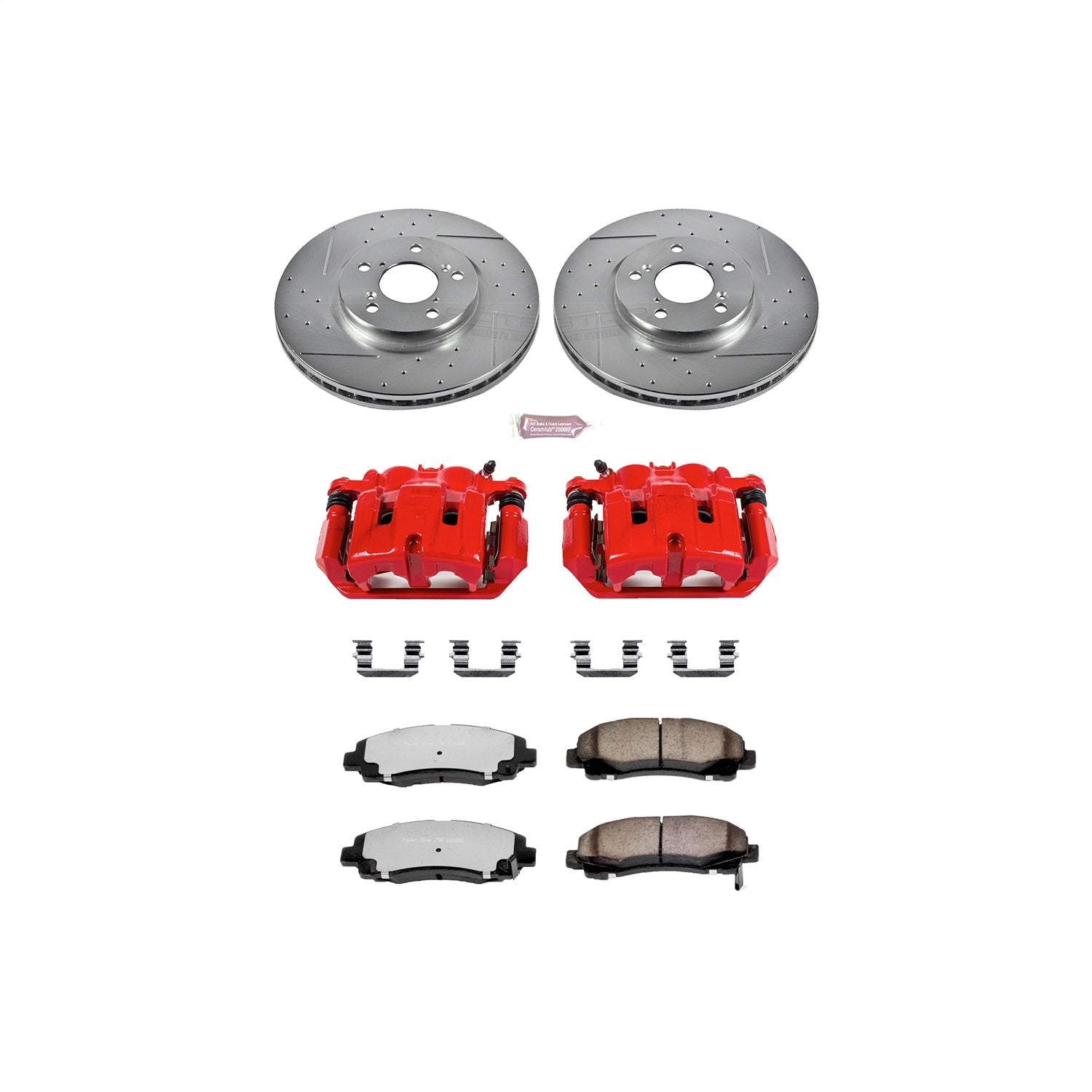 PowerStop Front Z36 Truck & Tow Kit w/ Calipers | Honda Ridgeline (2006–2011) (KC2429-36)