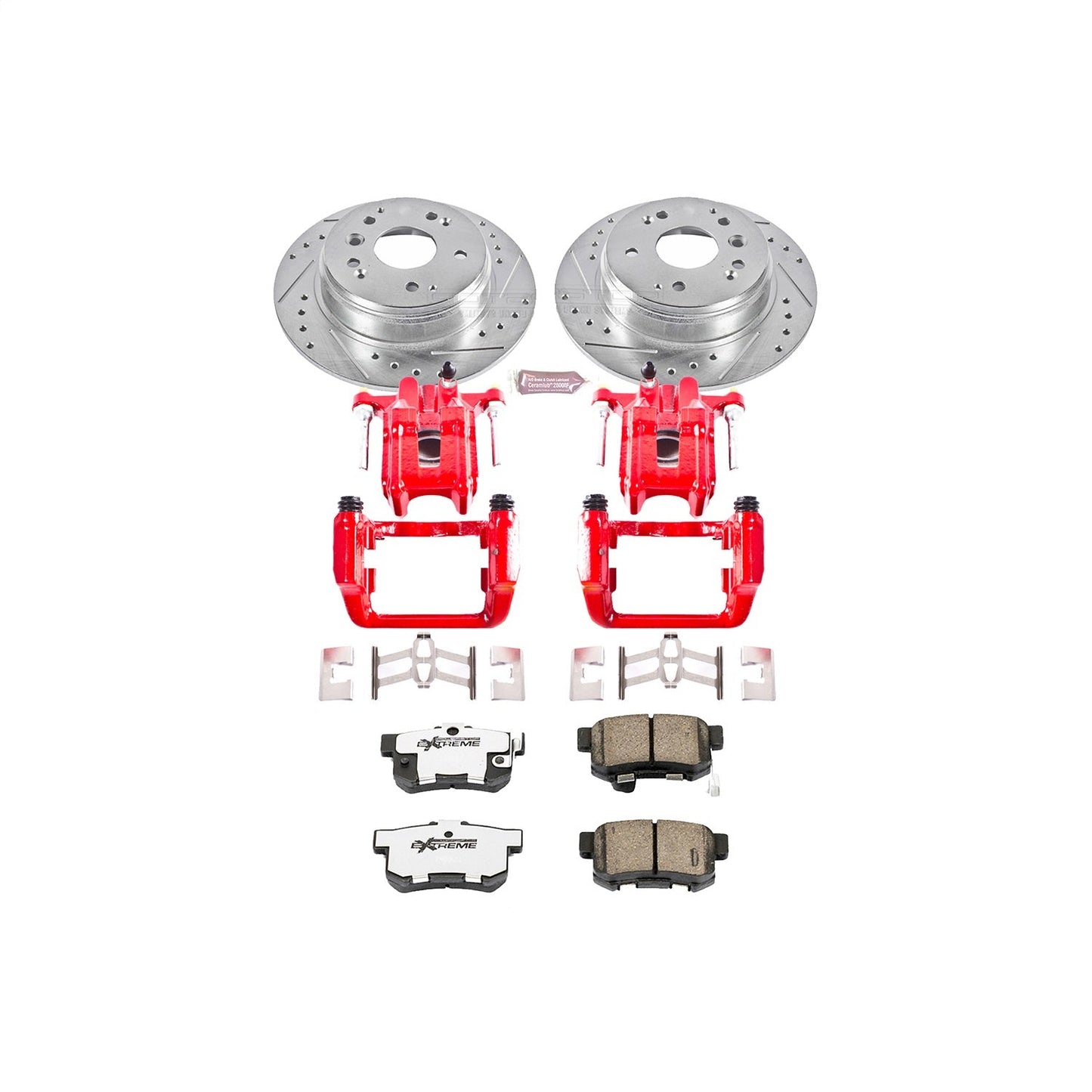 PowerStop Rear Z26 Street Warrior Brake Kit w/ Calipers | Acura TL (2004–2008) (KC2434-26)