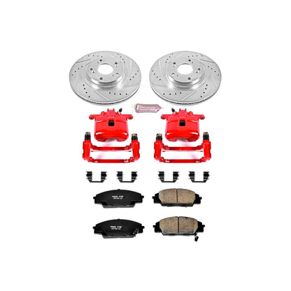 PowerStop Front Z23 Evolution Sport Brake Kit w/ Calipers | Acura RSX (2002–2006) (KC2439)
