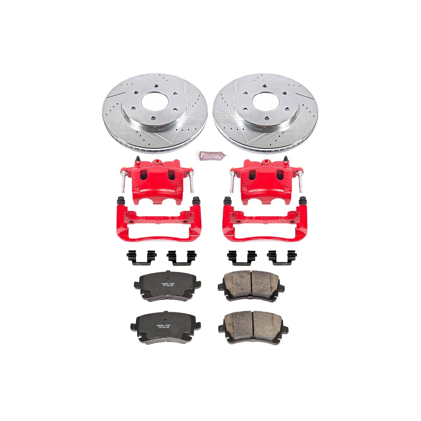 PowerStop Front Z23 Evolution Sport Brake Kit w/ Calipers | Nissan Armada (2005) (KC2442)