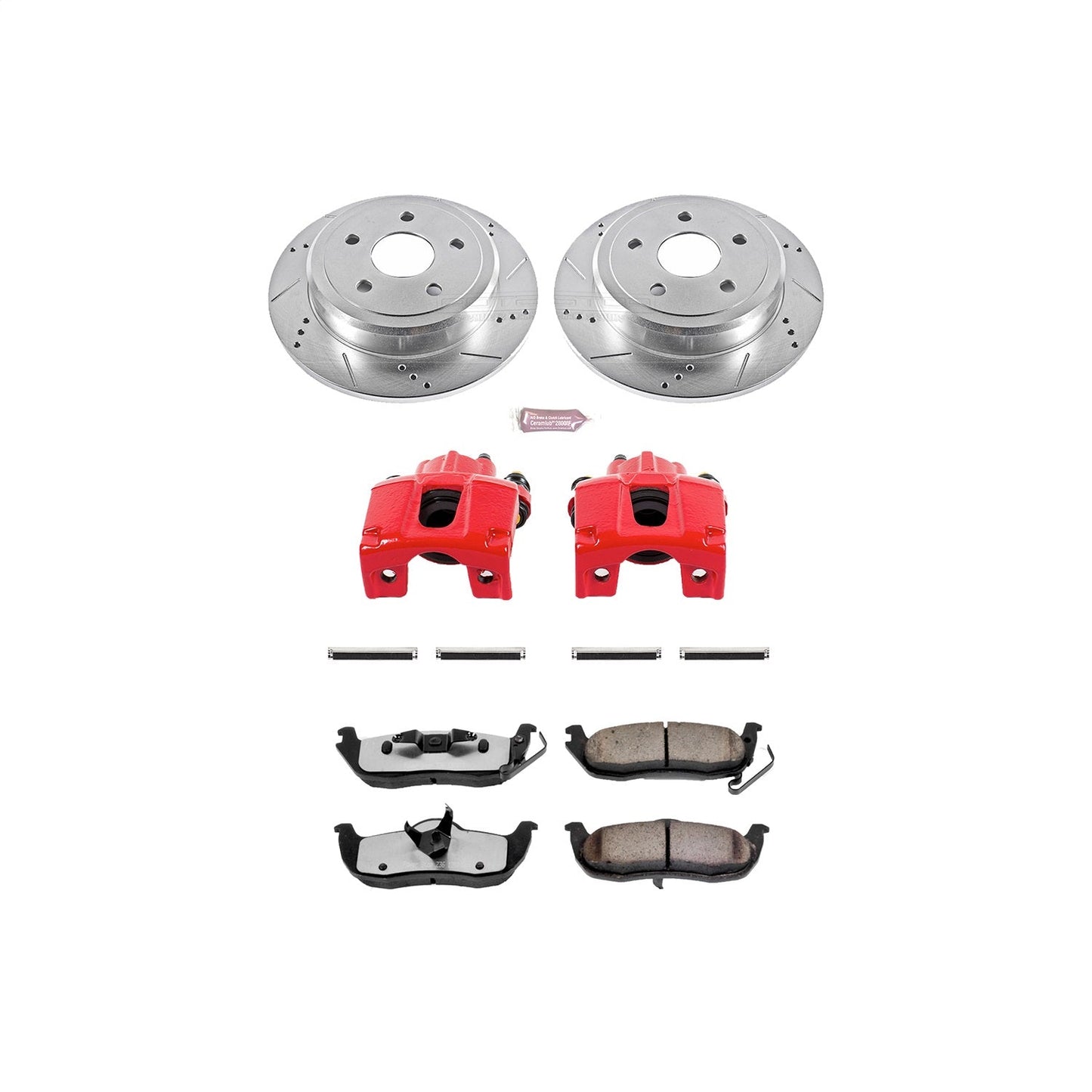 PowerStop Rear Z36 Truck & Tow Brake Kit w/ Calipers | Infiniti QX56 (2004–2010) (KC2445-36)