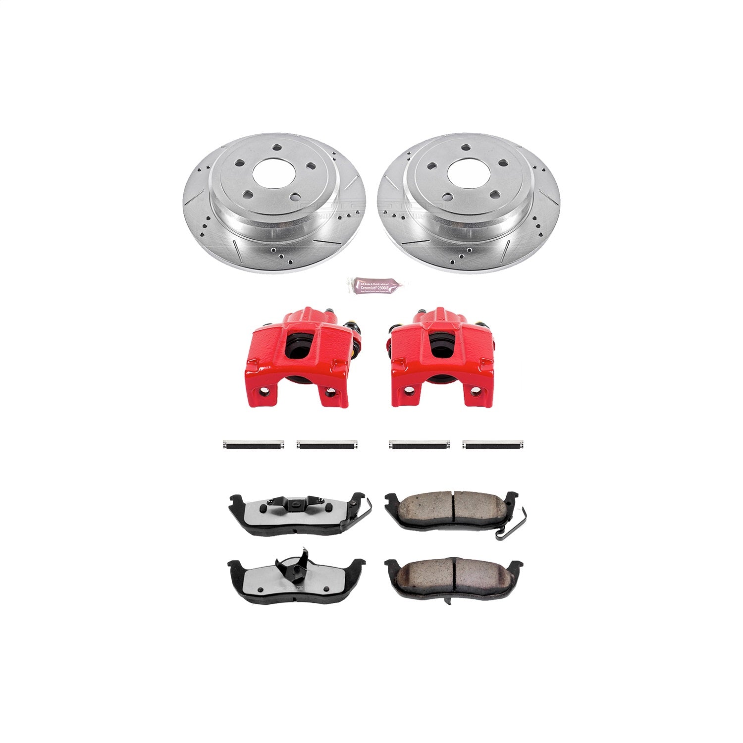 PowerStop Rear Z36 Truck & Tow Brake Kit w/ Calipers | Infiniti QX56 (2004–2010) (KC2445-36)
