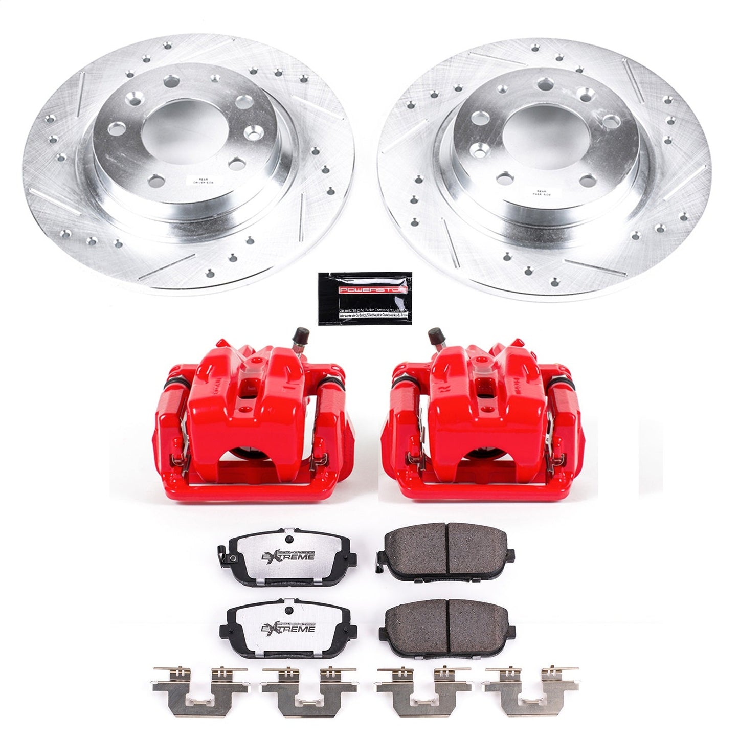 PowerStop Rear Z26 Street Warrior Brake Kit w/ Calipers | Mazda MX-5 Miata (2006–2015) (KC2451-26)