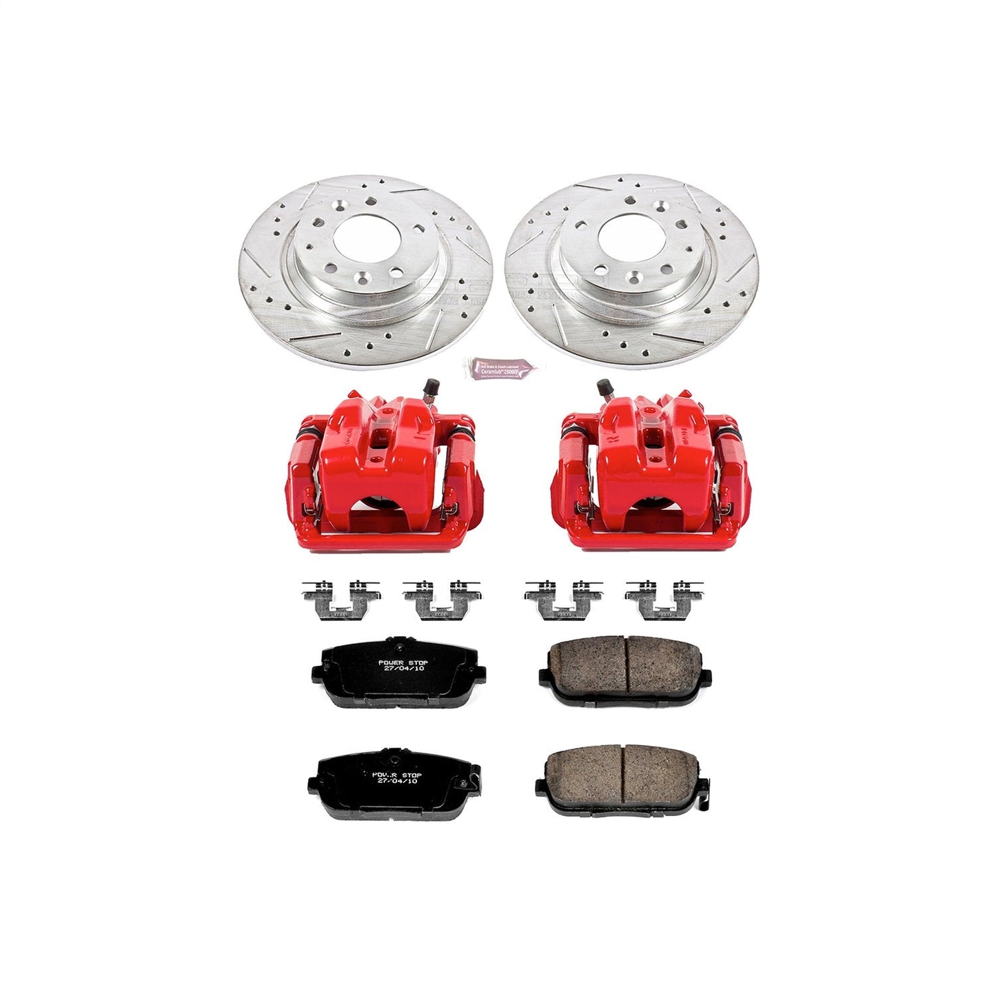 PowerStop Rear Z23 Evolution Sport Brake Kit w/ Calipers | Mazda MX-5 Miata (2006–2015) (KC2451)
