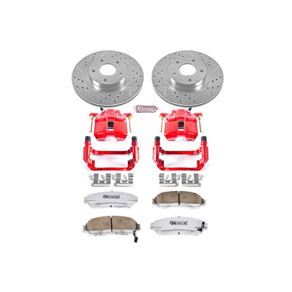 PowerStop Front Z26 Street Warrior Brake Kit w/ Calipers | Honda Accord 2003–2007 (KC2558-26)