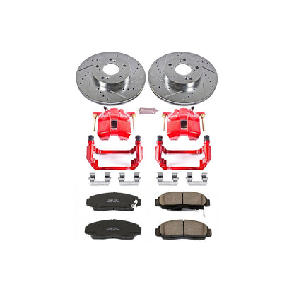 PowerStop Front Z23 Evolution Sport Brake Kit w/ Calipers | Honda Accord (2003–2007) (KC2558)