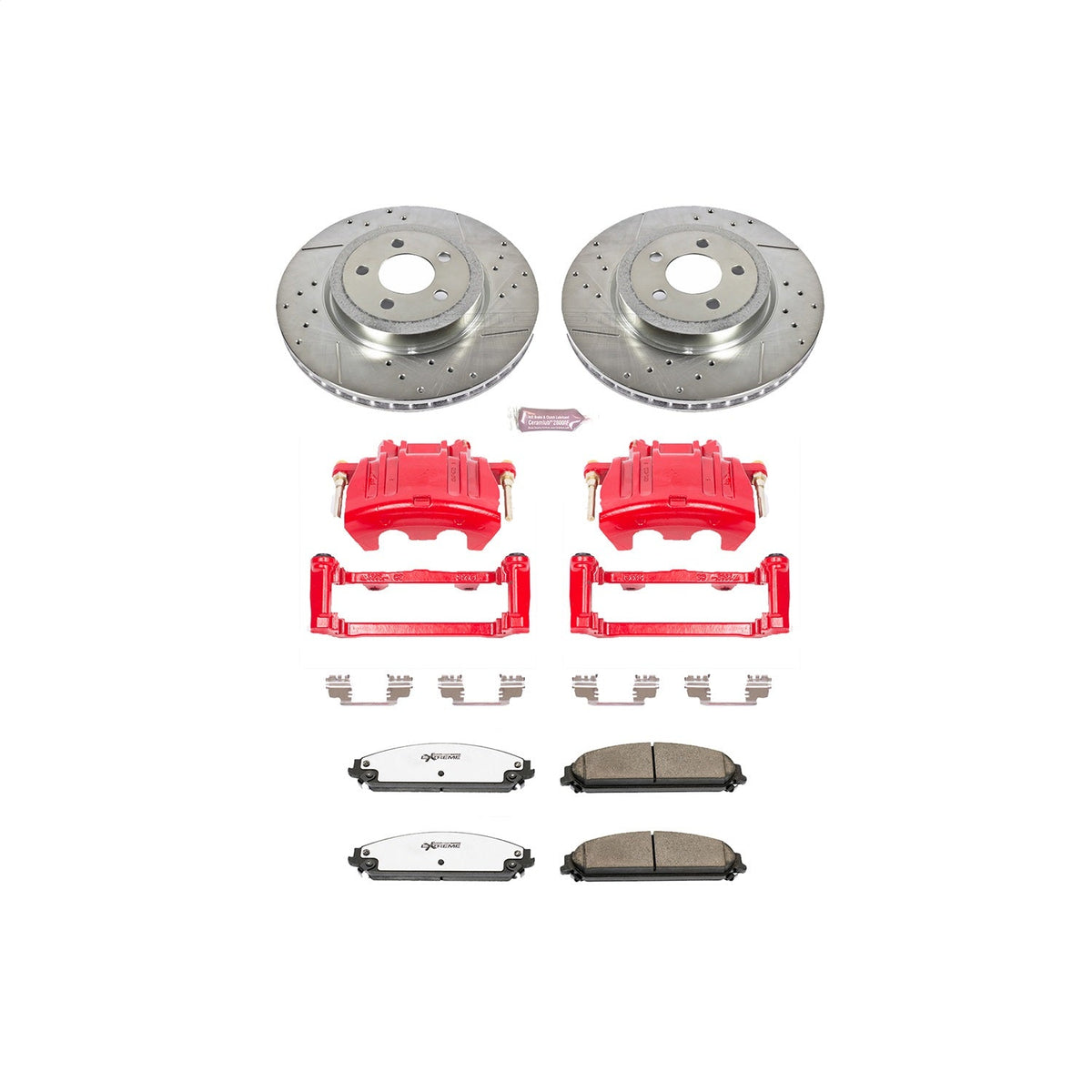 PowerStop Front Z26 Street Kit w/ Calipers | Dodge Magnum (2005–2008) (KC2560-26)