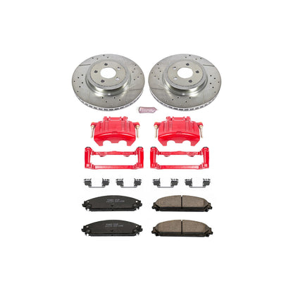 PowerStop Front Z23 Evolution Sport Brake Kit w/ Calipers | Chrysler 300 2005–2011 (KC2560)