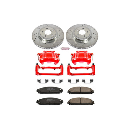 PowerStop Front Z23 Evolution Sport Brake Kit w/ Calipers | Chrysler 300 (2012–2018) (KC2560A)