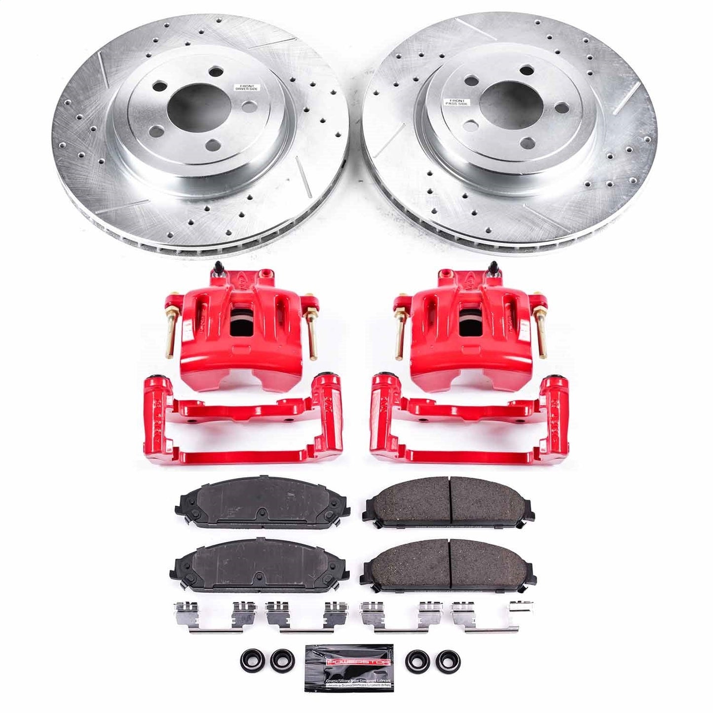 PowerStop Front Z23 Evolution Kit w/ Calipers | Dodge Challenger (2021) (KC2560B)