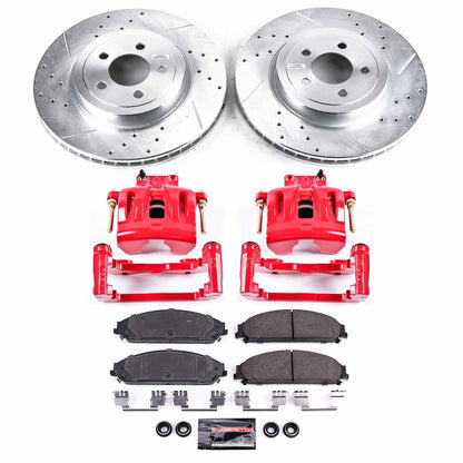 PowerStop Front Z23 Evolution Kit w/ Calipers | Dodge Challenger (2021) (KC2560B)
