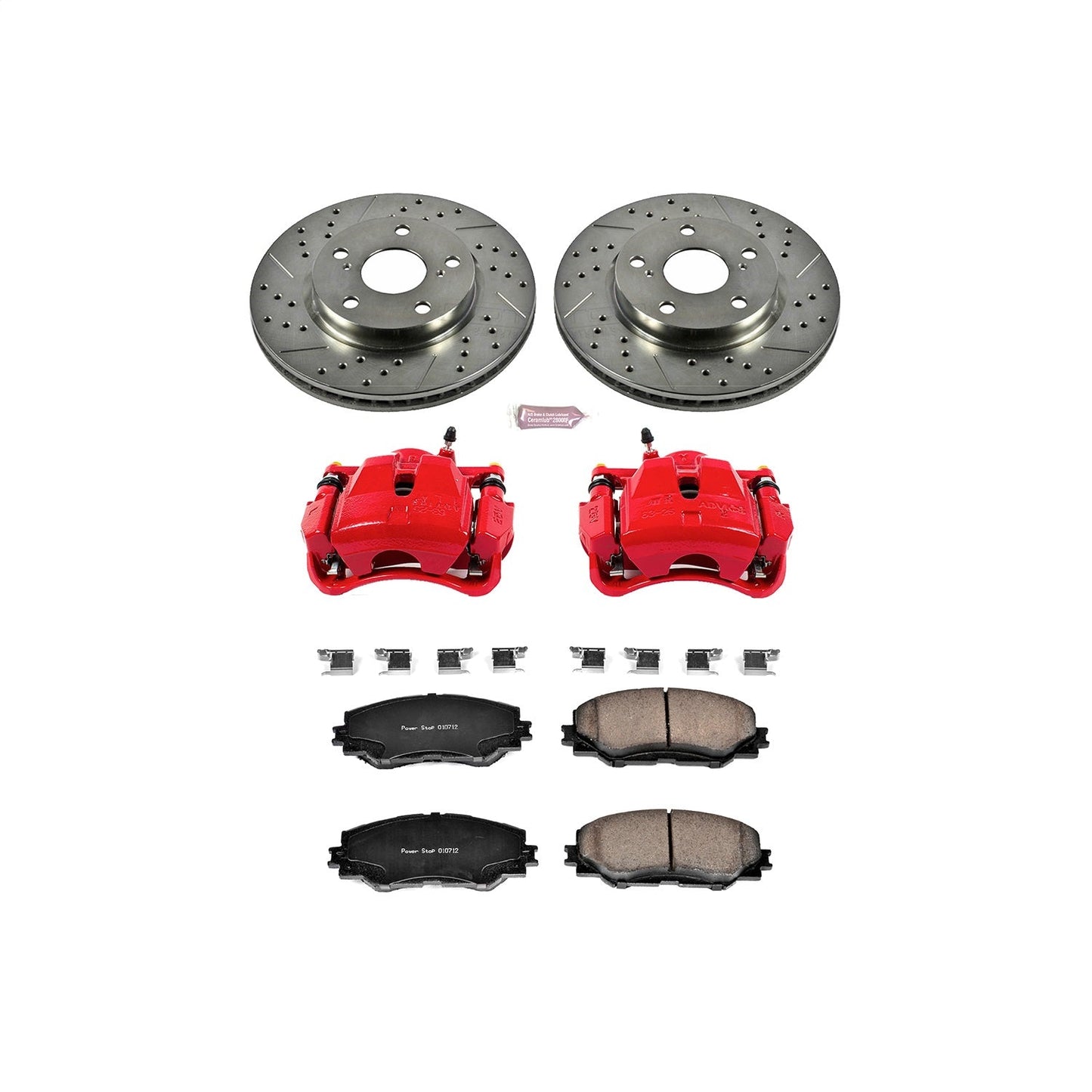 PowerStop Front Z23 Evolution Sport Brake Kit w/ Calipers | Toyota RAV4 (2006–2018) (KC258)