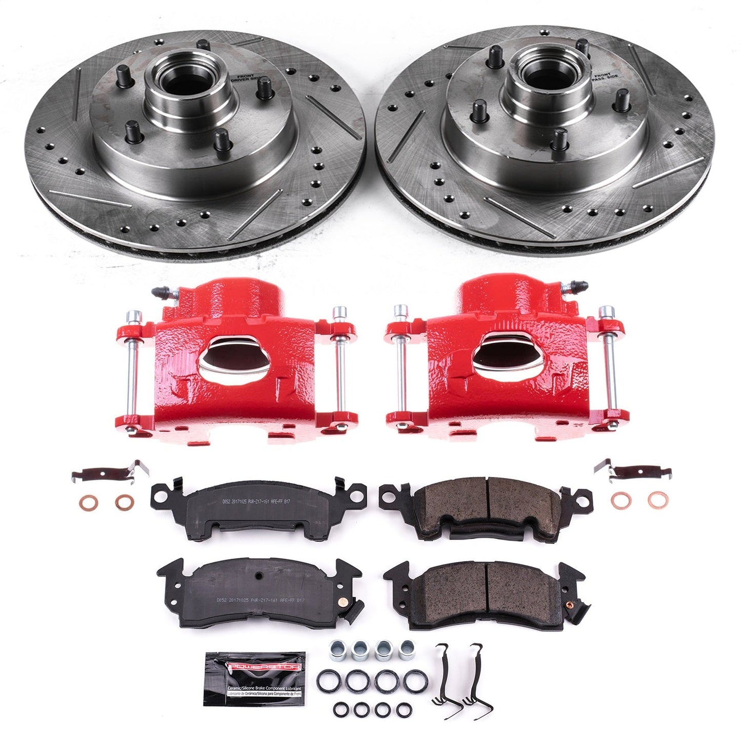 PowerStop Front Z23 Evolution Kit w/ Calipers | Pontiac Ventura (1977) (KC2580A)
