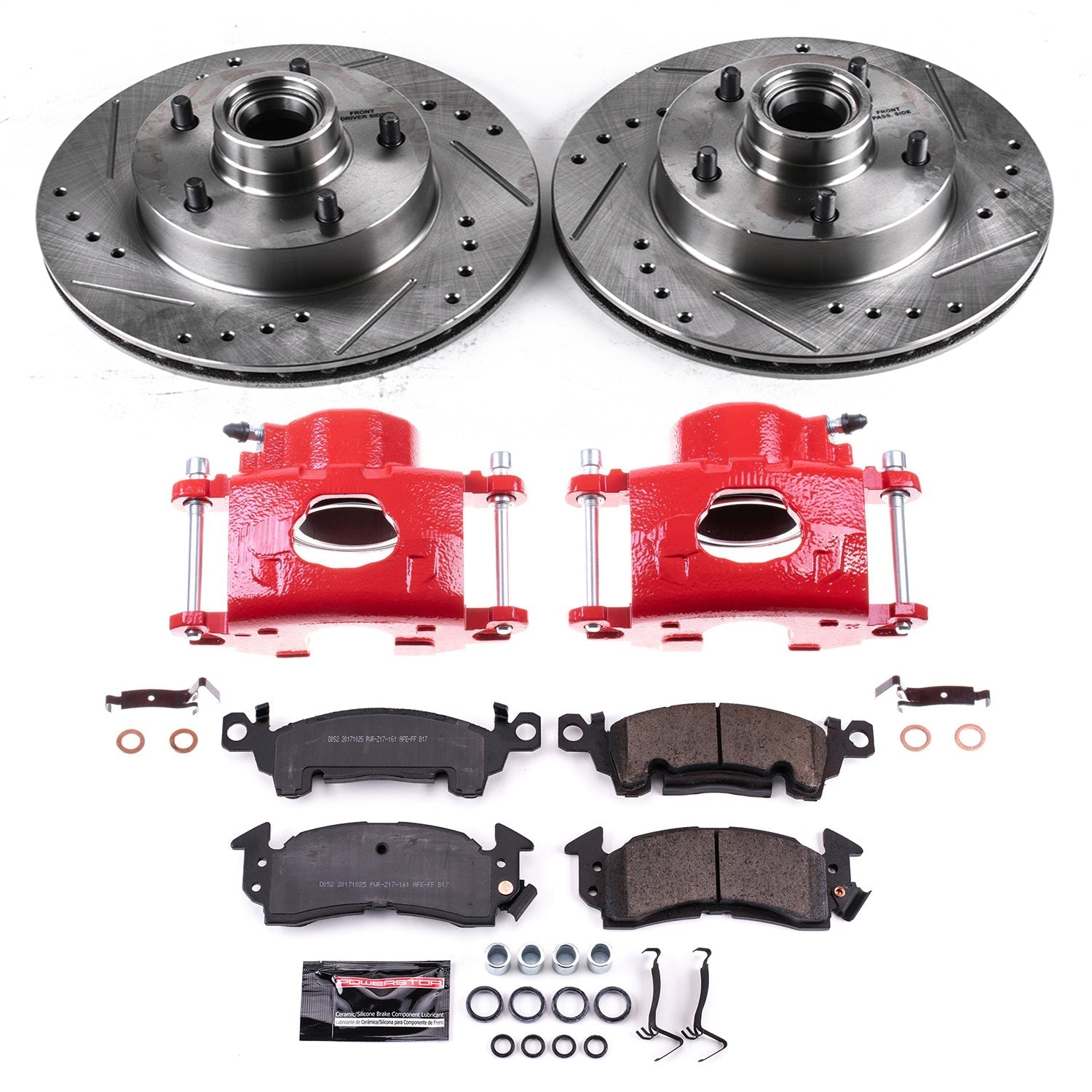 PowerStop Front Z23 Evolution Kit w/ Calipers | Pontiac Ventura (1977) (KC2580A)
