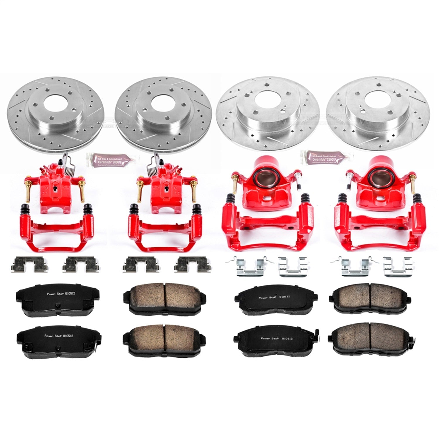PowerStop Front & Rear Z23 Evolution Sport Brake Kit w/ Calipers | Infiniti I30 (2001) (KC2703)
